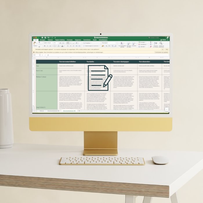 Vakantiewoning advertentieteksten templates